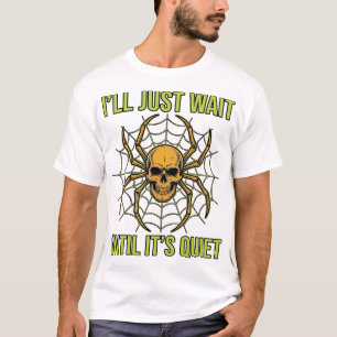 Vintage Skull Spider Funny Halloween T-Shirt Desig