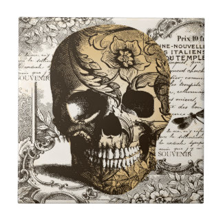Vintage Skull Tile