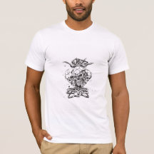 Vintage Skull with Crossed Rifles Graphic T-Shirt