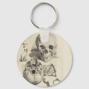 Vintage Skulls Keychain