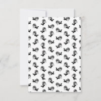 Vintage Skunks Pattern CUSTOM BACKGROUND COLOR