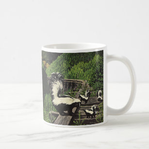 Vintage Skunks, Wild Animals and Forest Creatures Coffee Mug