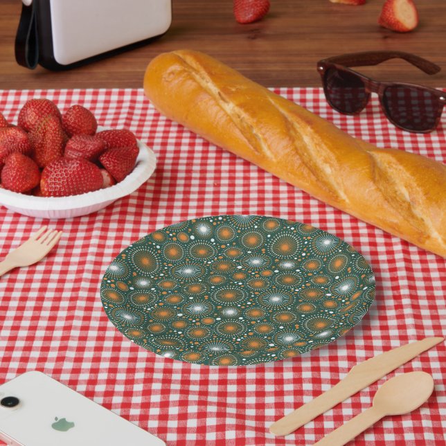 Vintage Sky Joy Fireworks Fiesta Paper Plate (Picnic)