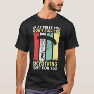 Vintage Skydiving Parachuting Skydiver T-Shirt