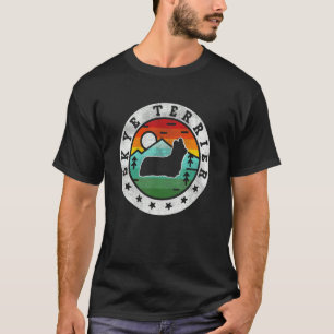 Vintage Skye Terrier Retro Dog Mom Dad T-Shirt