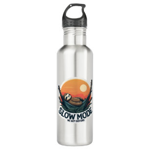 Vintage Sleepy Sloth Shirt Funny Slow Morning Desi 710 Ml Water Bottle