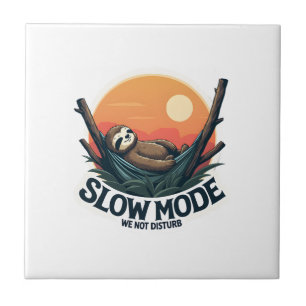 Vintage Sleepy Sloth Shirt Funny Slow Morning Desi Tile