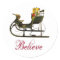 Vintage Sleigh & Believe Calligraphy Envelope Seal