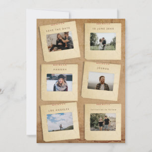 Vintage Slides Photo Save The Date