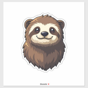Vintage Sloth Face Retro Wildlife Graphic 2