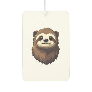 Vintage Sloth Face Retro Wildlife Graphic 2 Air Freshener