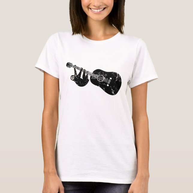 Vintage sloth guitar tee (Front)