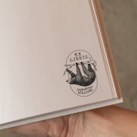Vintage Sloth, Modern Ex Libris Book 