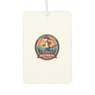 Vintage Sloth Runner Funny Race Day Graphic 2 Air Freshener