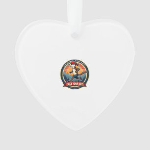 Vintage Sloth Runner Funny Race Day Graphic 2 Ornament