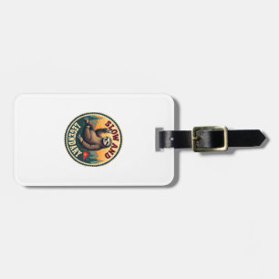 Vintage Sloth Shirt Funny Retro Slow and Legendary Luggage Tag