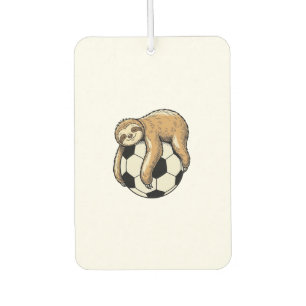Vintage Sloth Soccer Ball Cute Animal Shirt Design Air Freshener