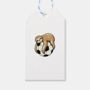 Vintage Sloth Soccer Ball Cute Animal Shirt Design Gift Tags