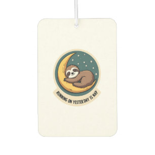 Vintage Sloth Tired Quote Funny Retro Animal Desig Air Freshener