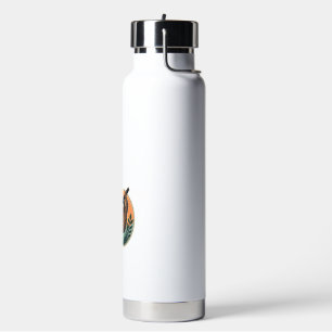 Vintage Sloth Vector Retro Wildlife Badge 2 Water Bottle