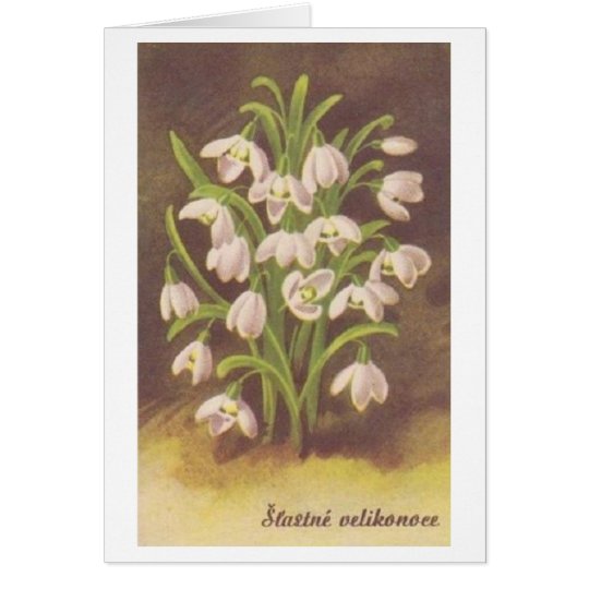 Vintage Slovak / Czech Easter Card