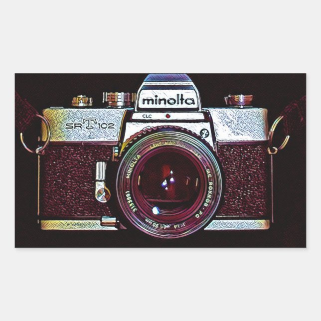 Vintage SLR Manual Camera Sticker (Front)