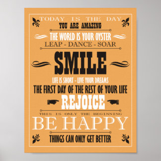 Vintage Smile Poster