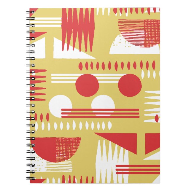 vintage smokeless abstract geometric modern style  notebook (Front)