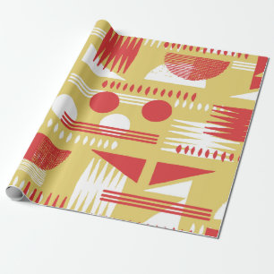 vintage smokeless abstract geometric modern style wrapping paper