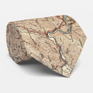 Vintage Smoky Mountains National Park Map (1949) Tie