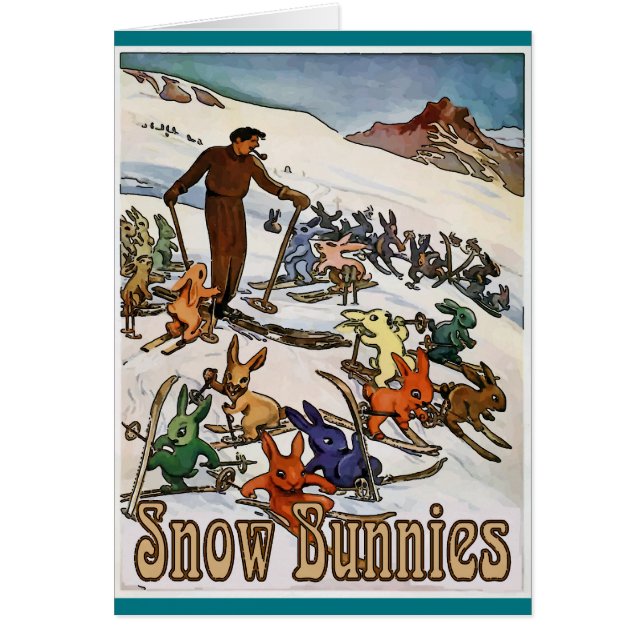 Vintage Snow Bunnies (Front)
