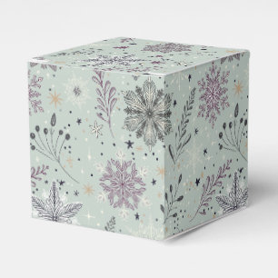 Vintage Snow Favor Box