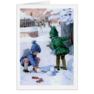 Vintage - Snowball Combat,