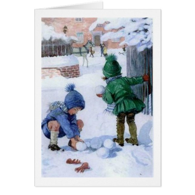 Vintage - Snowball Combat, (Devant)