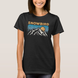 Vintage Snowbird Utah Retro Mountain Hiking Souven T-Shirt
