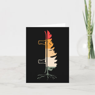 Vintage Snowboarder Backcountry Retro Freestyle Sn Card