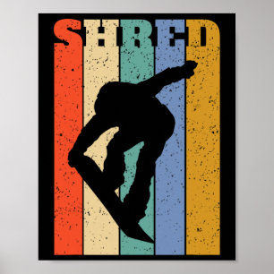 Vintage Snowboarding Snowboard  Poster