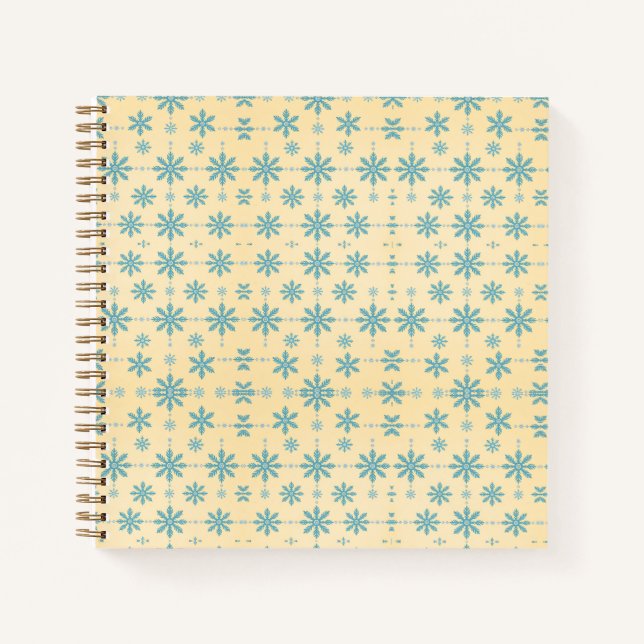 Vintage Snowflake Christmas Notebook (Front)
