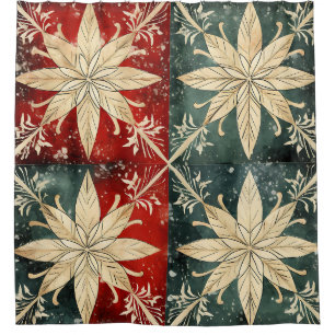 “Vintage Snowflake Tile Pattern”