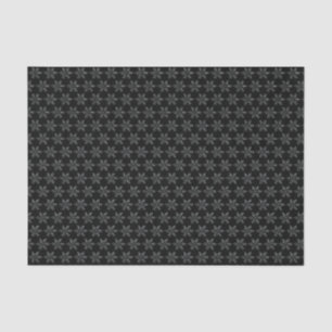 Vintage Snowflake Winter Holiday Christmas Black Tissue Paper