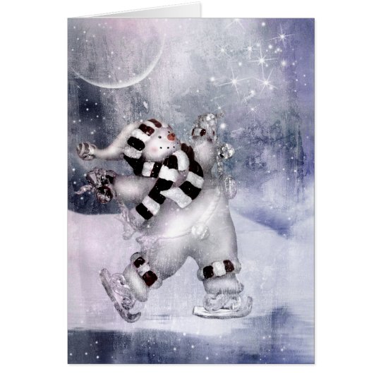 Vintage Snowman Card