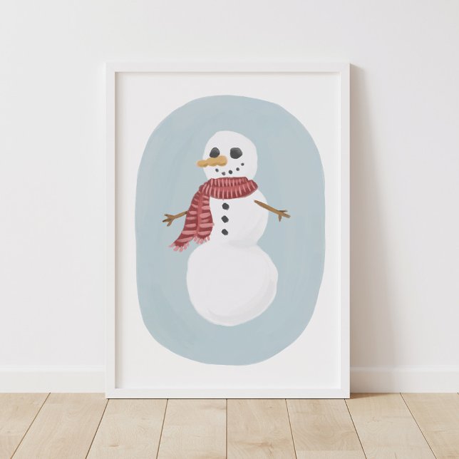 Vintage Snowman Christmas Decor Poster (Creator Uploaded)