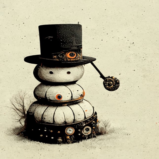 Vintage Snowman Tissue Paper (Creator Uploaded)