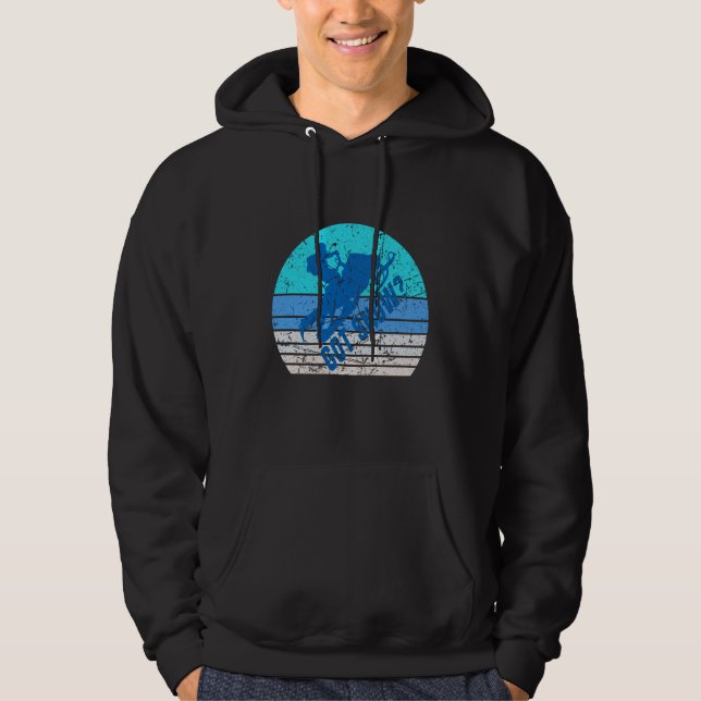 Vintage Snowmobiling Hoodie (Front)