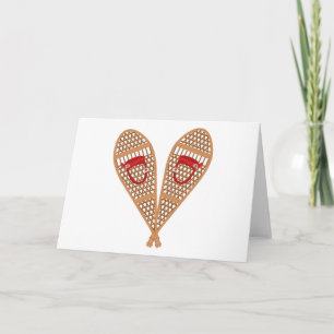 Vintage Snowshoes Card