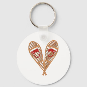 Vintage Snowshoes Keychain