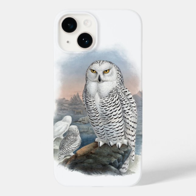 Vintage Snowy Owl Gould Case-Mate iPhone Case (Back)