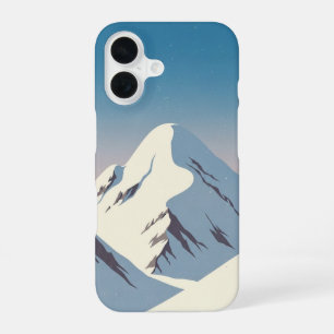 Vintage Snowy Peaks iPhone 16 Case