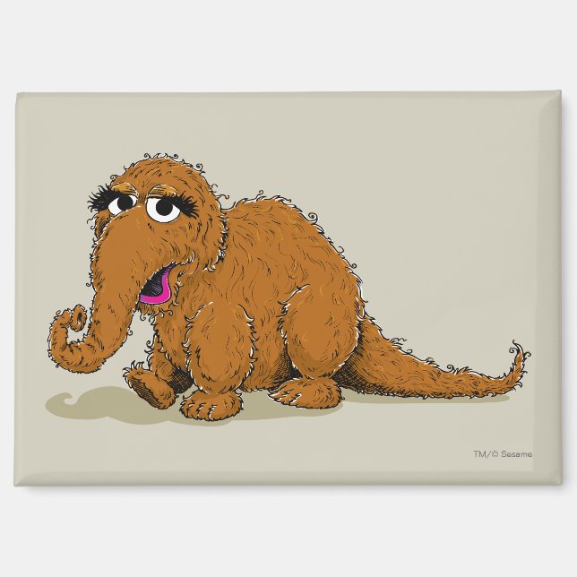 Vintage Snuffleupagus Magnet (Front)