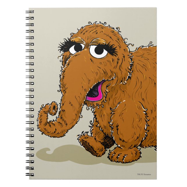 Vintage Snuffleupagus Notebook (Front)